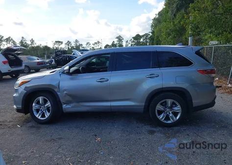 2015 Toyota Highlander Limited Platinum V6 z USA, uszkodzony, nr VIN 5TDYKRFH5FS060196